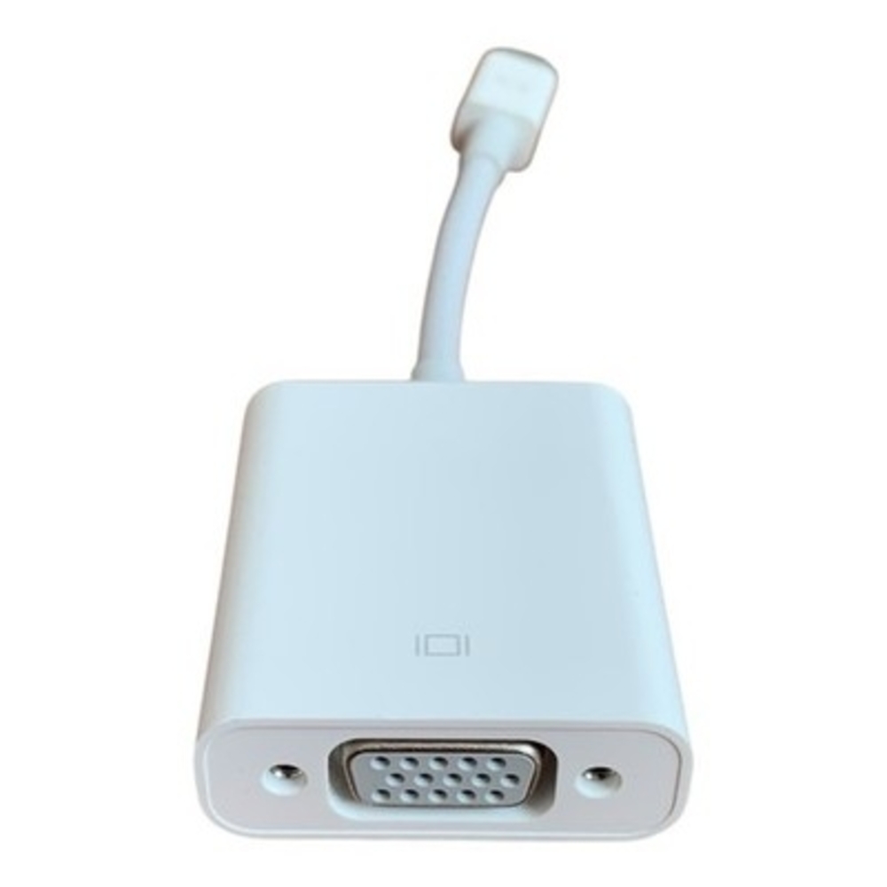 White Mini DisplayPort to VGA Adapter Very Good Condition